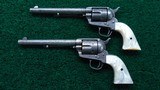 *Sale Pending* - FANTASTIC PAIR OF FACTORY ENGRAVED IDENTICALLY PREPARED BLACK POWDER COLT SINGLE ACTIONS - 3 of 24