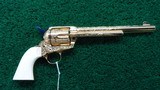 FIRST GENERATION COLT 7-1/2 INCH SA ENGRAVED BY AARON PURSLEY - 1 of 15