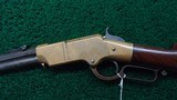 W2825 VERY FINE 2ND MODEL HENRY RIFLE IN CALIBER 44 RF - 2 of 22
