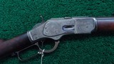 WINCHESTER MODEL 1873 SPECIAL ORDER RIFLE WITH A CASE COLORED FRAME IN 44WCF - 1 of 20