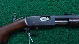 REMINGTON MODEL 12 PUMP ACTION RIFLE IN CALIBER 22 - 1 of 19