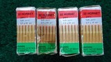 4 BOXES OF 22 HORNET S&B AMMO - 4 of 6