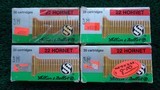 4 BOXES OF 22 HORNET S&B AMMO - 2 of 6