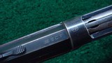 VERY RARE WINCHESTER MODEL 1892 RIFLE WITH SPECIAL ORDER 24 INCH HALF OCTAGON BARREL - 6 of 19