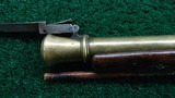 BRASS BARRELED EUROPEAN FLINTLOCK BLUDERBUSS - 10 of 21