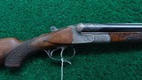 BEAUTIFUL SUPERIOR GRADE SxS 12 GAUGE SHOTGUN - 1 of 25