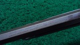 WINCHESTER MODEL 1873 SPECIAL ORDER RIFLE WITH 30 INCH OCTAGON BARREL IN 38 WCF - 10 of 20