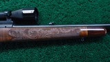 WINCHESTER MODEL 70 PRE-64 FEATHER WEIGHT BOLT ACTION RIFLE IN 264 MAG - 5 of 22
