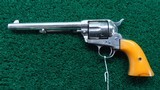 NICKELED COLT 1ST GEN SAA REVOLVER IN CALIBER 45 - 2 of 13
