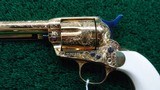 ENGRAVED GOLD PLATED COLT SAA IN CALIBER 45 LC - 6 of 12