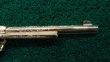 ENGRAVED GOLD PLATED COLT SAA IN CALIBER 45 LC - 7 of 12