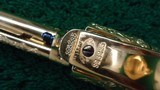 ENGRAVED GOLD PLATED COLT SAA IN CALIBER 45 LC - 11 of 12