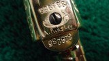 ENGRAVED GOLD PLATED COLT SAA IN CALIBER 45 LC - 10 of 12