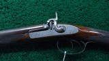 GOOD QUALITY PERCUSSION DOUBLE 14 BORE SHOTGUN BY TRULOCK & HARRISS OF DUBLIN - 2 of 23