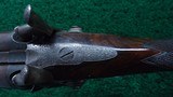 GOOD QUALITY PERCUSSION DOUBLE 14 BORE SHOTGUN BY TRULOCK & HARRISS OF DUBLIN - 11 of 23