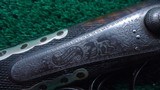 VERY FINE PINFIRE DOUBLE RIFLE BY B. DENYER IN CALIBER .577 BY 2-1/4 INCH PINFIRE - 10 of 23