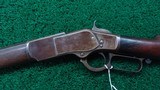 VERY SCARCE WINCHESTER 1ST MODEL 1873 28 INCH EXTRA HEAVY WEIGHT RIFLE IN CALIBER 44-40 - 2 of 22