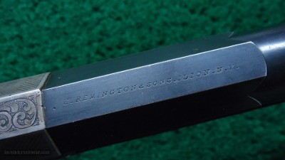 REMINGTON ROLLING BLOCK NIMSCHKE ENGRAVED SCHUETZEN RIFLE - Image 6 of 23