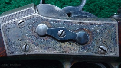 REMINGTON ROLLING BLOCK NIMSCHKE ENGRAVED SCHUETZEN RIFLE - Image 8 of 23