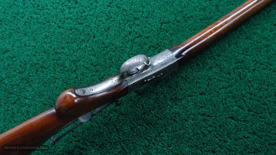 REMINGTON ROLLING BLOCK NIMSCHKE ENGRAVED SCHUETZEN RIFLE - Image 3 of 23