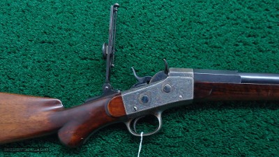 REMINGTON ROLLING BLOCK NIMSCHKE ENGRAVED SCHUETZEN RIFLE