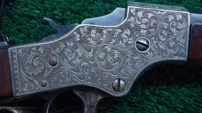 BEAUTIFUL STEVENS LADIES MODEL 47 ENGRAVED RIFLE - Image 10 of 20