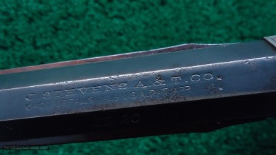 BEAUTIFUL STEVENS LADIES MODEL 47 ENGRAVED RIFLE - Image 9 of 20