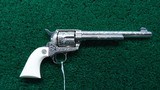 FACTORY ENGRAVED 3RD GEN COLT AS NEW IN BOX WITH NICKEL FINISH - 1 of 14