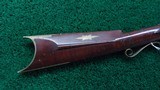 VERY NICE AMERICAN MADE UNMARKED MULE EAR HALF STOCK PERCUSSION RIFLE - 19 of 21