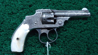 ENGRAVED SMITH & WESSON .32 SAFETY HAMMERLESS FIRST MODEL IN BOX