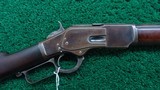 WINCHESTER EARLY 2ND MODEL 1873 WITH THUMBPRINT DUST COVER - 1 of 20