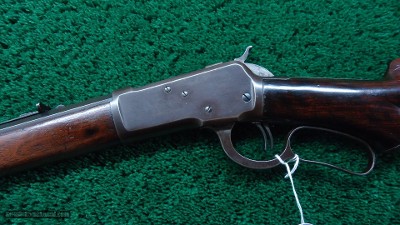 UNUSUAL 1892 SEMI DELUXE WINCHESTER RIFLE IN 38 WCF - Image 2 of 21