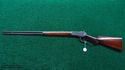 UNUSUAL 1892 SEMI DELUXE WINCHESTER RIFLE IN 38 WCF - Image 20 of 21
