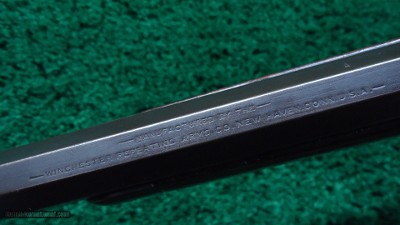 UNUSUAL 1892 SEMI DELUXE WINCHESTER RIFLE IN 38 WCF - Image 10 of 21
