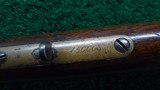 EXTREMELY SCARCE WINCHESTER 1866 RIFLE WITH A 30 INCH HALF OCTAGON BARREL - 15 of 23