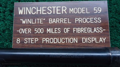 *Sale Pending* - WINCHESTER M-59 'WINLITE' BARREL PROCESS DISPLAY - Image 7 of 7