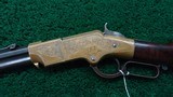 BEAUTIFUL FACTORY ENGRAVED HENRY RIFLE - 2 of 23