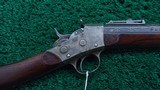 FACTORY ENGRAVED AND INSCRIBED REMINGTON NUMBER 2 RIFLE IN CALIBER 32 RF - 1 of 23