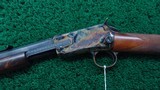 VERY FINE ENGRAVED MODEL 1890 WINCHESTER RIFLE IN CALIBER 22 WRF - 2 of 25