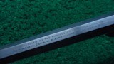 VERY FINE ENGRAVED MODEL 1890 WINCHESTER RIFLE IN CALIBER 22 WRF - 14 of 25