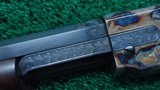 VERY FINE ENGRAVED MODEL 1890 WINCHESTER RIFLE IN CALIBER 22 WRF - 17 of 25