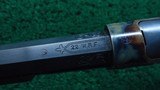 VERY FINE ENGRAVED MODEL 1890 WINCHESTER RIFLE IN CALIBER 22 WRF - 6 of 25