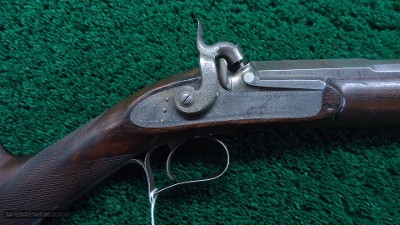 BEAUTIFULLY ENGRAVED WILKENSON & SON SINGLE BARREL 20 GAUGE PERCUSSION SHOTGUN