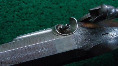 BEAUTIFULLY ENGRAVED WILKENSON & SON SINGLE BARREL 20 GAUGE PERCUSSION SHOTGUN - Image 11 of 23