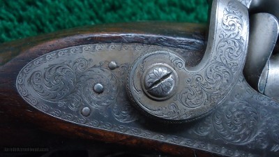 BEAUTIFULLY ENGRAVED WILKENSON & SON SINGLE BARREL 20 GAUGE PERCUSSION SHOTGUN - Image 15 of 23