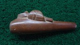 OWL EFFIGY CARVED STONE PIPE - 5 of 8
