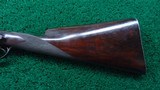 VERY NICE SIDE BY SIDE 12 GAUGE PERCUSSION SHOTGUN - 21 of 25