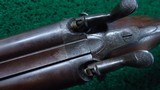 W. C. SCOTT 14 GAUGE DOUBLE BARREL PERCUSSION SHOTGUN - 11 of 19