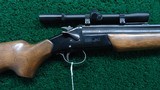 SAVAGE MODEL 24 S-E O/U COMBINATION GUN WITH 20 GAUGE AND 22 LR BARRELS - 1 of 18
