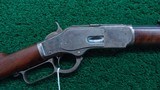 WINCHESTER MODEL 1873 RIFLE WITH SPECIAL ORDER 28 INCH OCTAGON BARREL AND CASE HARDENED FRAME - 1 of 21